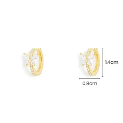 APM Monaco Butterfly Huggie Earrings- Earrings