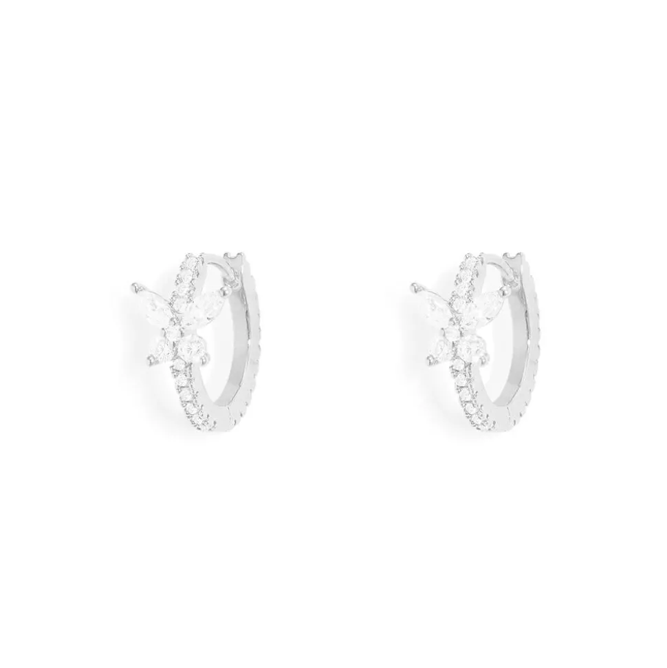 APM Monaco Butterfly Huggie Earrings- Earrings