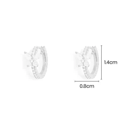 APM Monaco Butterfly Huggie Earrings- Earrings
