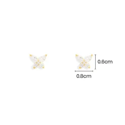 APM Monaco Butterfly Stud Earrings- Earrings