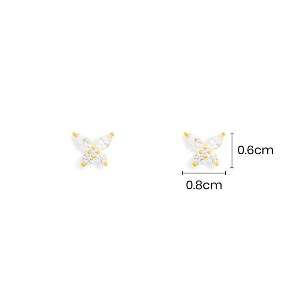APM Monaco Butterfly Stud Earrings- Earrings