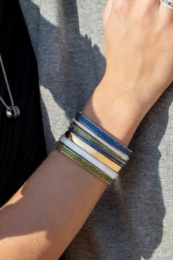 APM Monaco Chunky Blue Bangle- Bracelets