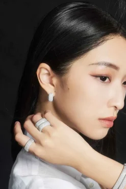 APM Monaco Chunky Hoop Earrings- Earrings