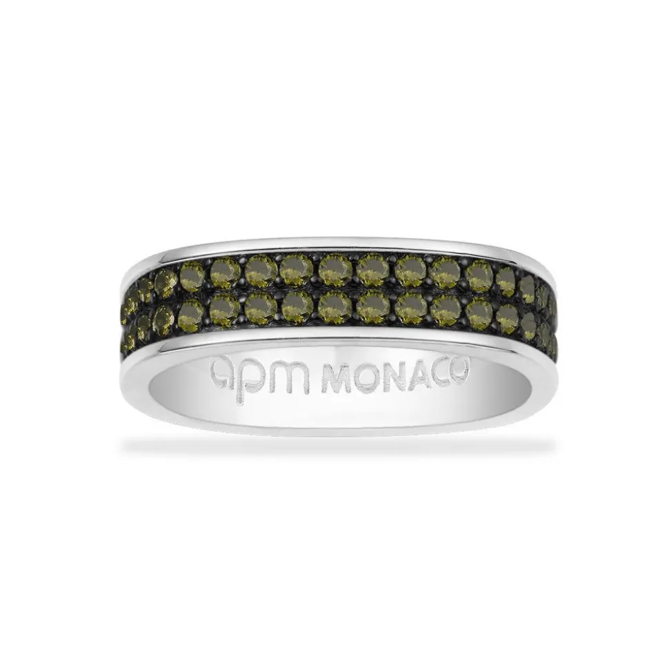 APM Monaco Chunky Khaki Ring- Rings