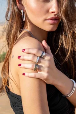 APM Monaco Chunky Khaki Ring- Rings