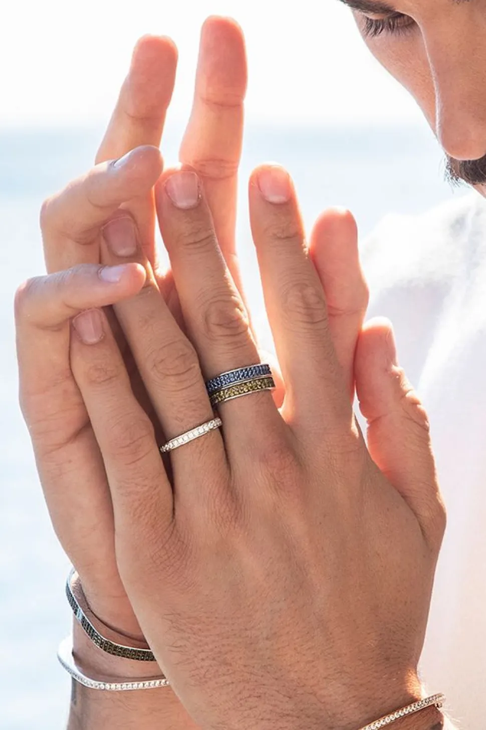 APM Monaco Chunky Khaki Ring- Rings