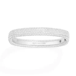 APM Monaco Chunky Pave Bangle- Bracelets
