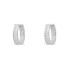 APM Monaco Chunky Pave Hoop Earrings- Earrings