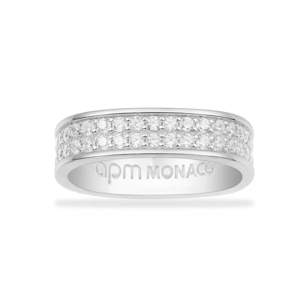 APM Monaco Chunky Pave Ring- Rings
