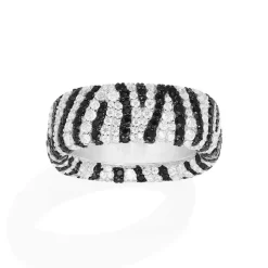 APM Monaco Chunky Zebra Ring- Rings