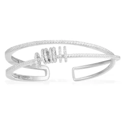 APM Monaco Cuff With Sliding Rings- Bracelets