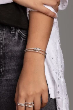 APM Monaco Cuff With Sliding Rings- Bracelets