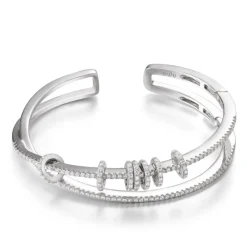APM Monaco Cuff With Sliding Rings- Bracelets