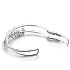 APM Monaco Cuff With Sliding Rings- Bracelets
