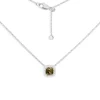 APM Monaco Dainty Khaki Square Adjustable Necklace- Necklaces