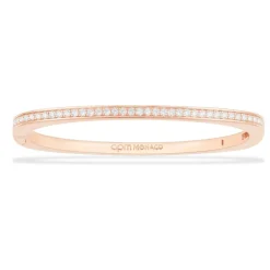 APM Monaco Dainty Pave Bangle- Bracelets