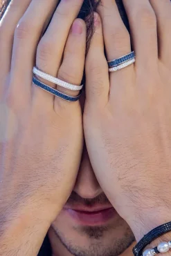 APM Monaco Dainty Pave Ring- Rings