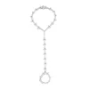 APM Monaco Dragon Tail Hand Bracelet With Ring- Bracelets