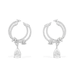 APM Monaco Earrings With Pear Stones- Earrings