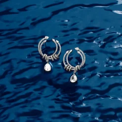 APM Monaco Earrings With Pear Stones- Earrings
