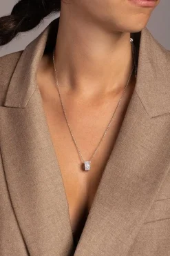 APM Monaco Eclat Adjustable Necklace With Double Row Ring- Necklaces