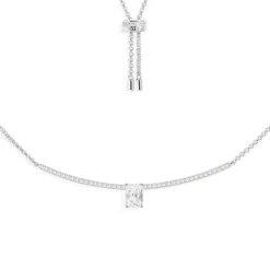 APM Monaco Eclat Pave Adjustable Necklace- Necklaces