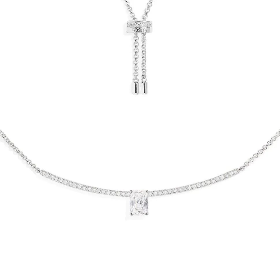 APM Monaco Eclat Pave Adjustable Necklace- Necklaces