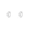 APM Monaco Eclat Pave Hoop Earrings- Earrings