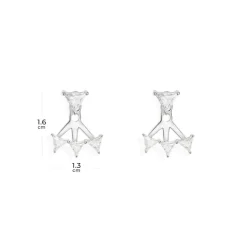 APM Monaco Eclat Triangle Ear Jackets- Earrings