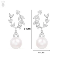 APM Monaco Eternelle Earrings With Pearl- Earrings