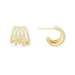 APM Monaco Five-Hoop Earrings- Earrings