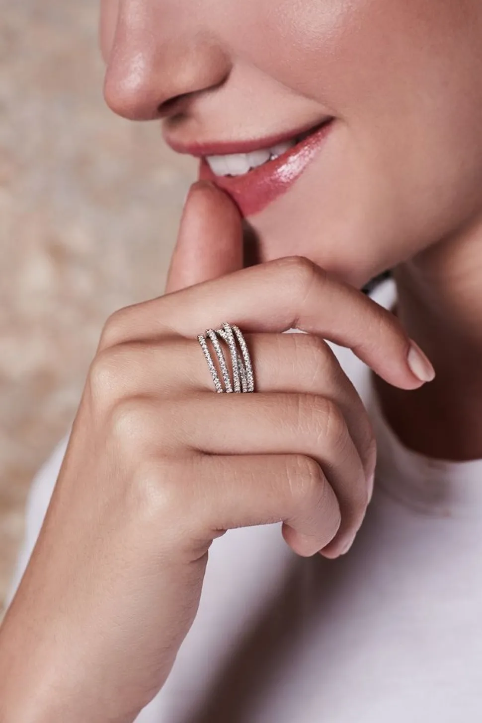APM Monaco Five-Hoop Ring- Rings