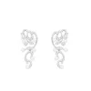 APM Monaco Flower Drop Earrings With Pearls- Earrings