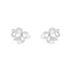 APM Monaco Flower Stud Earrings With Pearls- Earrings