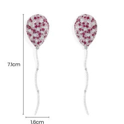 APM Monaco Fuchsia Balloon Drop Earrings- Earrings