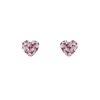 APM Monaco Fuchsia Heart Earrings- Earrings