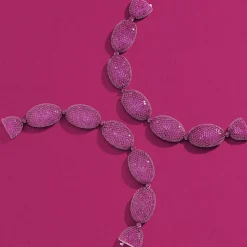 APM Monaco Fuchsia Oval Bracelet- Bracelets
