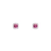 APM Monaco Fuchsia Square Stud Earrings- Earrings