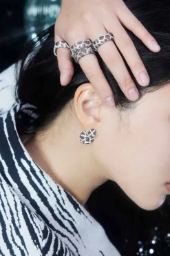 APM Monaco Giraffe Ear Jackets- Earrings