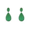 APM Monaco Green Drop Earrings- Earrings
