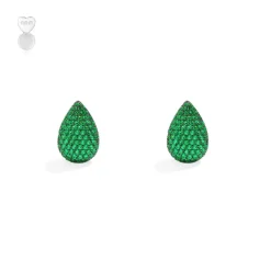 APM Monaco Green Drop Earrings- Earrings