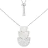 APM Monaco Half Moon Adjustable Necklace With Nacre- Necklaces