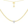 APM Monaco Heart Adjustable Necklace- Necklaces