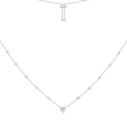 APM Monaco Heart Adjustable Necklace- Necklaces