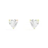 APM Monaco Heart Stud Earrings- Earrings