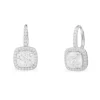 APM Monaco Hoop Earrings With Square Stones- Earrings