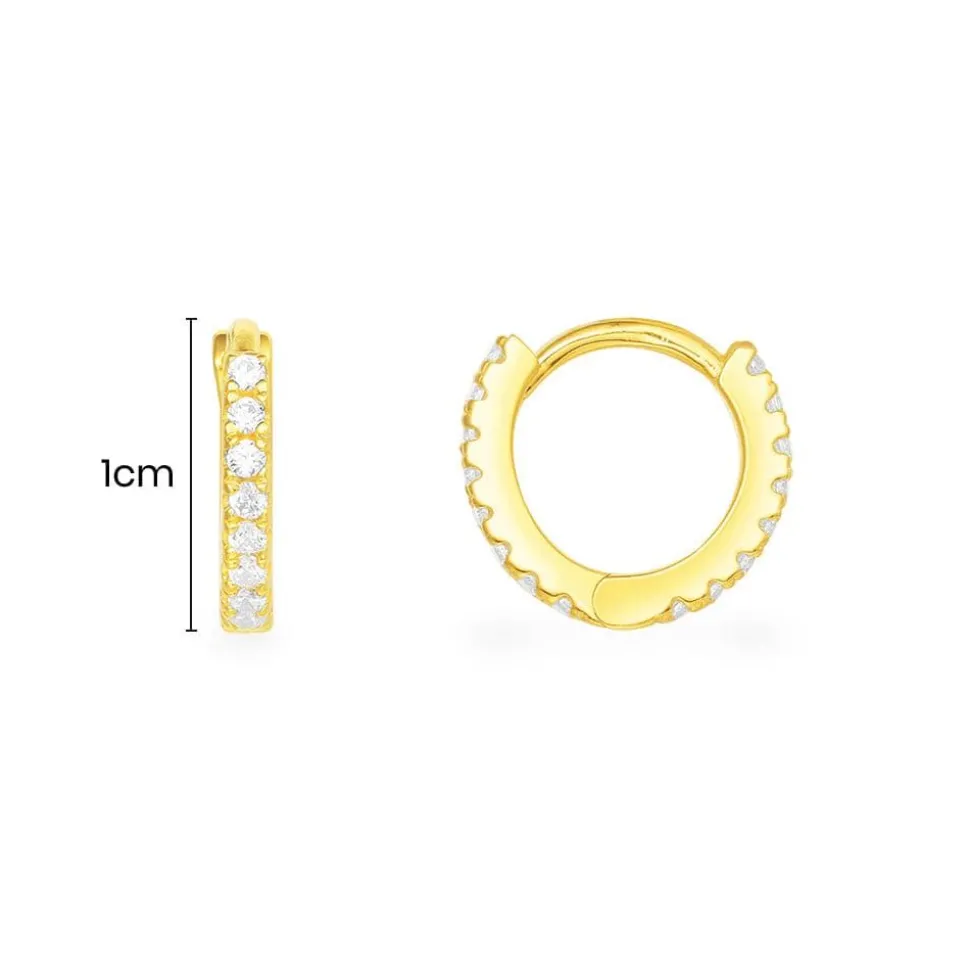 APM Monaco Huggie Earrings- Earrings