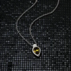 APM Monaco Khaki Pear Adjustable Necklace- Necklaces