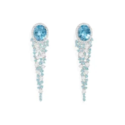 APM Monaco Lagoon Blue Drop Earrings- Earrings