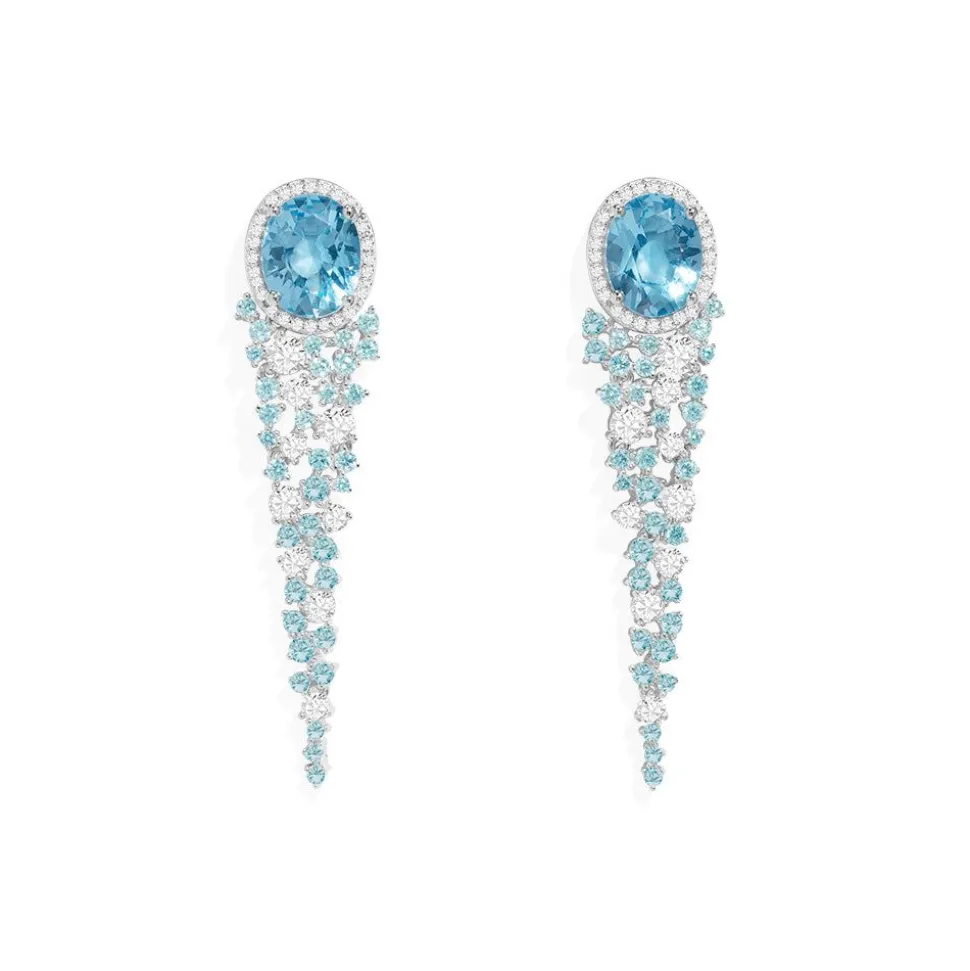 APM Monaco Lagoon Blue Drop Earrings- Earrings